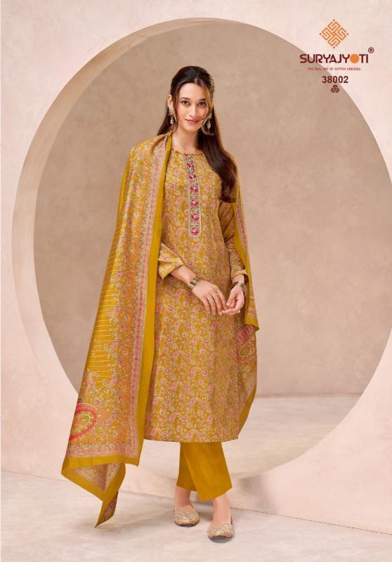 Suryajyoti kalki vol-38 wholesale designer dress material in kit